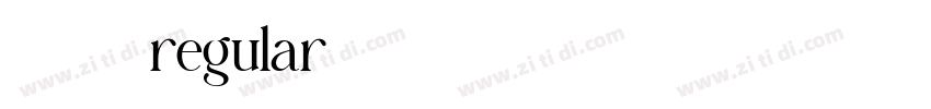 0102 regular字体转换